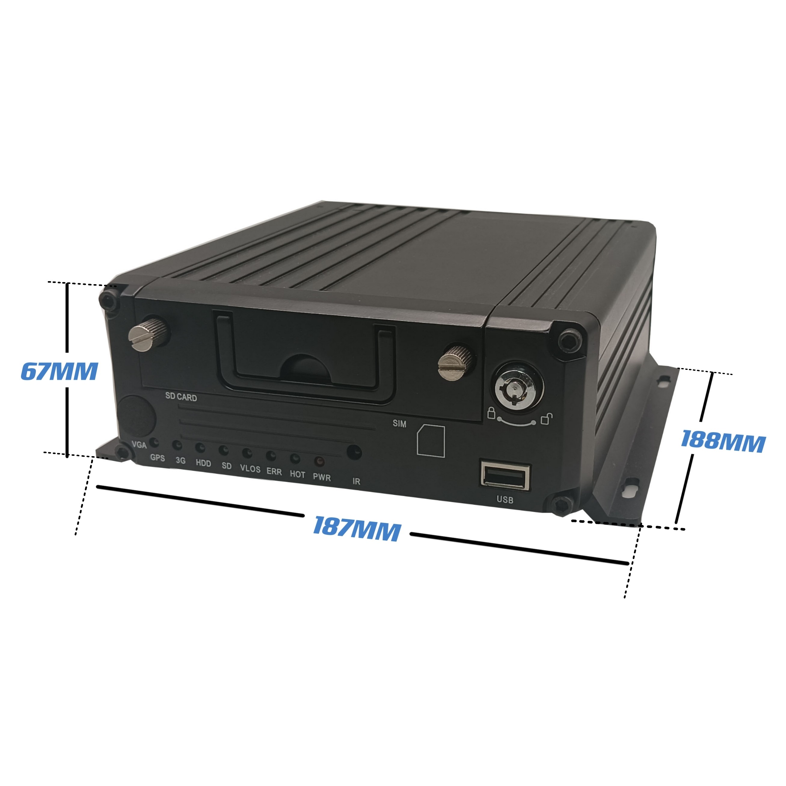 GPS Tracking Device Digital Video Recorder Support Intercom Receiving ...