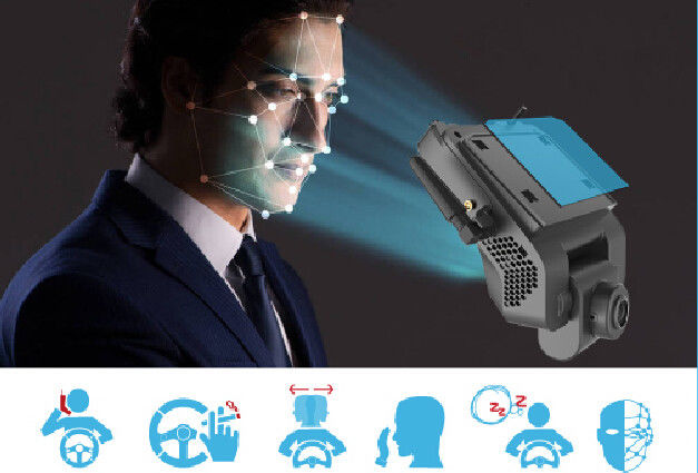 Smart ADAS DSM Terminal 4G GPS WIFI 4CH Dashcam With ADAS LDP Collision Warning System 0